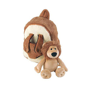 AA158 Mochila para niños pequeños con <span class=keywords><strong>ruedas</strong></span> extraíbles Juguete de animales de peluche Mochila escolar para niños con <span class=keywords><strong>ruedas</strong></span> Mochila linda de felpa ODM Trolley - Product Image 2