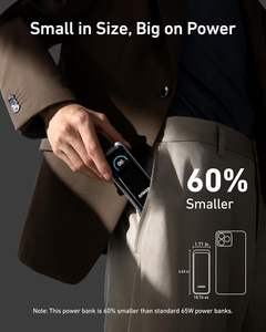 <span class=keywords><strong>Anker</strong></span> Prime Power Bank 9600mAh banco de energía con salida de 65W PD 3,0 y 30W Smart LCD Display Cargador portátil para MacBook Pro - Product Image 3