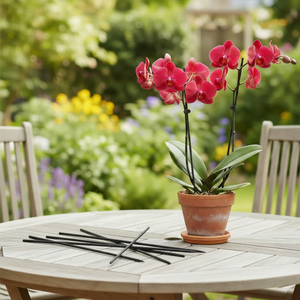 Piquets de jardinage en bambou brun de 5,5 mm * 60 cm, supports floraux robustes, réutilisables, marque HC, bâtons pour plantes en pot, orchidées, fleurs - Product Image 5