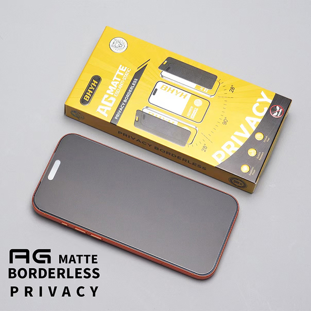9H 0.4mm Dust Proof Privacy Tempered Glass Anti spy Protective Film for vivo Y500 Pro Matte Privacy Screen Protector