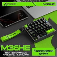 M36HE Keyboard Gaming RGB Kompak Satu Tangan 36 Tombol dengan Sakelar Magnetik, Keypad dengan Polling Rate 8000Hz dan Aktuasi yang Dapat Disesuaikan untuk PC