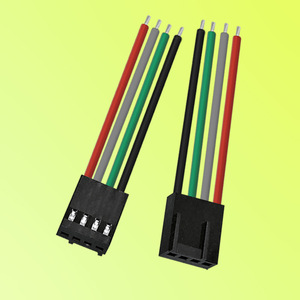 Jinfengsheng 2510-4PIN <b>Black</b> Misaligned Male And Female Connector <b>Harness</b> 4 Wire PVC Insulated For Static Installation - Product Image 2
