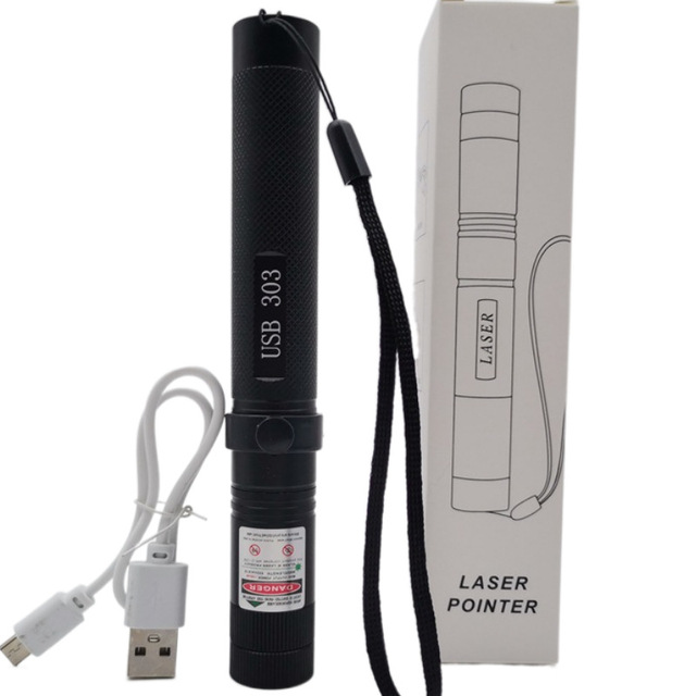 High Power Aluminum Bright Rechargeable Tactical Flashlight Star Cap Adjustable Focus Long Range Camping Green Laser Pointer