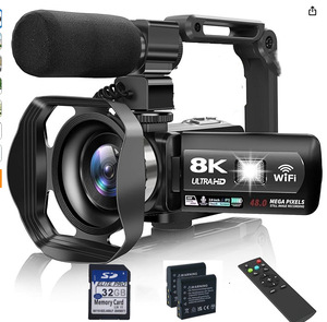 Caméra photo professionnelle 8K, caméra vidéo DSLR 8K, 120 images par seconde, petite caméra idéale <span class=keywords><strong>pour</strong></span> les vidéos <span class=keywords><strong>YouTube</strong></span> - Product Image 1