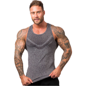 Chaleco sin mangas de Fitness personalizado para hombre, camiseta sin mangas deportiva de Color sólido transpirable cómoda, personalidad de hombre musculoso a la moda - Product Image 2