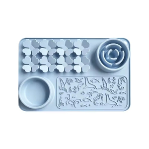 Food Grade Silicone Dog Bowl Slow Feeder <b>Mat</b> Pets Licking Pad for Dogs & <b>Cats</b> Premium Pet Lick <b>Mat</b> - Product Image 4