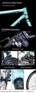 Bicicleta de Carretera Híbrida de 21 Velocidades/ Bicicleta de Carretera Económica de 700c para Hombre/ Bicicleta de Carretera de Alta Calidad con Frenos de Disco TX-SRB - Product Image 6