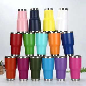 30oz 30oz Straight Blank Stainless Steel <b>Double</b> <b>Walled</b> Skinny Tumblers with Straws - Product Image 1
