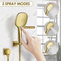 Outil de nettoyage commercial de pulvérisateur de douche à main à haute pression pour bidet rapide et lavage de toilette