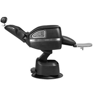 Full <b>Black</b> Leather Base Rotation Styling Luxury Modern Heavy Duty Electric Barber Salon Gym <b>Chair</b> Ergonomic Height Adjustable - Product Image 5