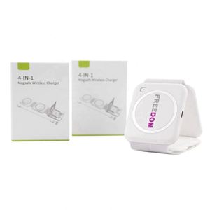 Portable 3-in-1 Foldable Magnetic Wireless <b>Charger</b> with Fast Charging UV Printed Design - Product Image 4
