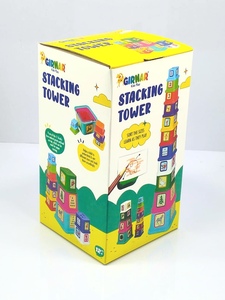 GIRNAR STACKING TOWER ประกอบด้วยถ้วยซ้อนกันได้ 11 ใบ เด็กสามารถเรียนรู้สี ขนาด ตัวอักษร และตัวเลขได้ - Product Image 5