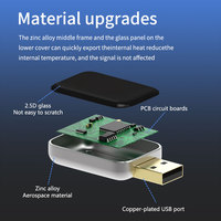 Mini adaptador inalámbrico Carplay Android Auto accesorios de coche nuevo Dongle para Wifi BT Connect Car Play Plug and Play sistemas inteligentes