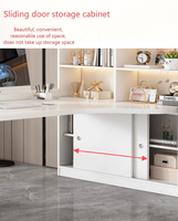 Bibliothèque moderne en bois simple Bureau d'ordinateur Matériau MDF personnalisé Serrure de sécurité pour porte en verre pour bureau Salon Chambre à coucher Hôtel