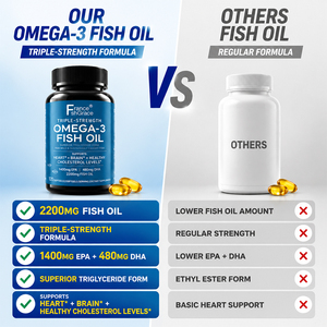 Suplemento de Aceite de Pescado Omega 3 Nutracéutico de Triple Potencia para el Apoyo Cardíaco, 180 Cápsulas Blandas de Aceite de Pescado Omega 3 - Product Image 4