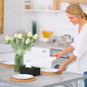 Couvercle de boîte à mouchoirs décoratif multifonctionnel écologique en feutre de bureau - Product Image 4