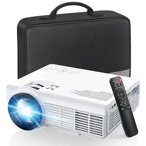 2023 New Design CCC/CE/RoHs/ FCC/PSE TFT 4.0'' LCD Projector System 100 Ansi Brightness Multi Language Smart Projectors