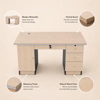 Bureau de direction autonome en bois de 120 cm, durable, moderne et minimaliste, pour poste de travail informatique individuel ou bureau à domicile, vente en gros
