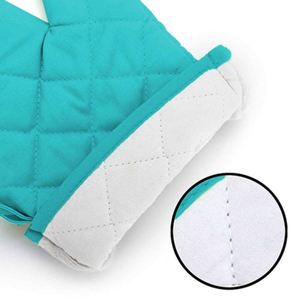 Professional Thickened Heat Resistant Cotton Oven Mitts Commercial Restaurant Use - Product Image 6