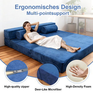 Ghế sofa giường gấp gọn bằng mút nhớt có gối, ghế ngủ <span class=keywords><strong>futon</strong></span>, giường khách và ghế sofa gấp, vỏ bọc có thể giặt, cỡ <span class=keywords><strong>Twin</strong></span> - Product Image 3