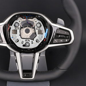 Volante de Cuero Personalizado para Automóvil Lci, Volante para <span class=keywords><strong>Bmw</strong></span> F10 M5 G42 530i G30 <span class=keywords><strong>430i</strong></span> I8 - Product Image 4