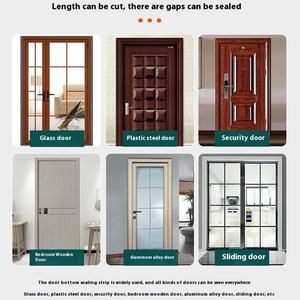 עצמית דבק אילם דבק אנטי-התנגשות גומי מסגרת דלת מסגרת 9 x2mm [6 מ 'חבילה] חיתוך חלונות עץ אטומים לרעש - Product Image 3