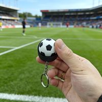 Jouet anti-stress créatif en forme de ballon de sport imprimé en 3D, avec interrupteur mécanique, pour le basketball et le football, porte-clés sensoriel, cadeau