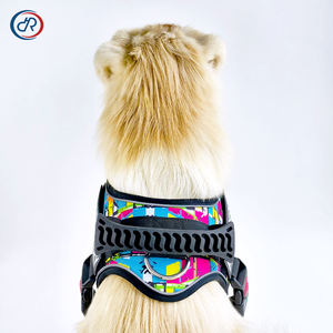 DRH özel ayarlanabilir naylon köpek koşum yansıtıcı Pet taktik koşum eğitim yürüyüş hizmeti köpek yelek koşum - Product Image 6