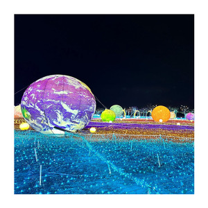 Bola de <span class=keywords><strong>planeta</strong></span> inflable con tema de fiesta espacial con colgante de luna de tierra inflable de conejo - Product Image 1