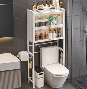 Estante de Baño Multifuncional de Bambú de 3 Niveles, Moderno y Sostenible, para Inodoro, <span class=keywords><strong>Lavadora</strong></span> y Almacenamiento - Product Image 6