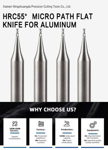 <span class=keywords><strong>Fraise</strong></span> en métal dur personnalisée de haute qualité-Outils CNC de <span class=keywords><strong>fraise</strong></span> en bout Micro-plat pour l'<span class=keywords><strong>aluminium</strong></span> - Product Image 2