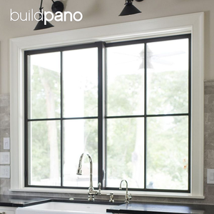 防音水平ストームカスタムカラースライドガラスアルミプロファイル窓アルミ小型スライド窓 - Product Image 3