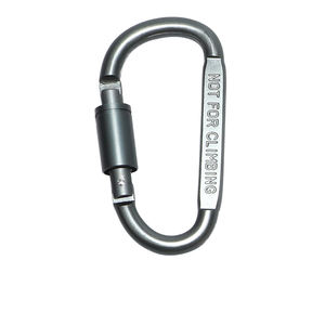 Vente en gros d'usine <span class=keywords><strong>Mousqueton</strong></span> en métal léger à verrouillage en forme de D pour la randonnée, le camping, l'utilisation de sacs à dos - Product Image 2