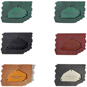 New Arrival Custom Personalized Embossed Logo Jeans Genuine Leather Patch Leather Label and <strong>Tags</strong> for Garment Bags Shoes - Product Image 1
