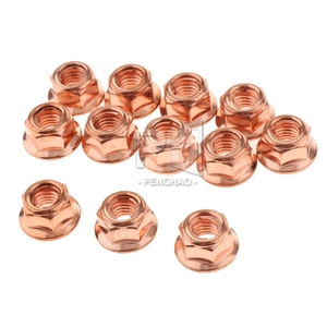 M8 Rame Balenò Collettore Di Scarico 8 millimetri Dado-Ad Alta Temperatura Dado per BMW Tuercas de cobre <span class=keywords><strong>le</strong></span> cuivre des noix - Product Image 6