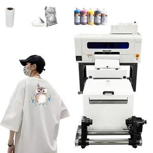 A3 dtf printer i1600 dual head dtf printer a3 plus T shirt printing machine withe shaker and dryer