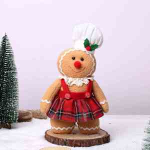 Wholesale Christmas Plush Toys - Cute <b>Gingerbread</b> <b>Man</b> Couple Dolls, Soft Festive Stuffed Animals, Xmas Party <b>Decorations</b> - Product Image 4
