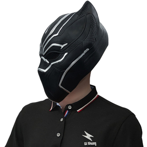 Máscara de <span class=keywords><strong>Pantera</strong></span> <span class=keywords><strong>Negra</strong></span>, Máscara de Látex de Anime, Máscara de Halloween de Cara Completa, Accesorios de Cosplay de Héroes de <span class=keywords><strong>Marvel</strong></span> Avengers - Product Image 5