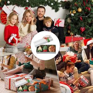 Juego de Regalo de Portavelas Navideños Ecológicos Hechos a Mano, 3 Piezas, Fragancia para el Hogar, Lindo Árbol de Navidad, Forma de Campana de Santa Claus - Product Image 5