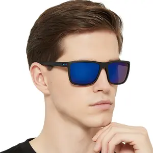 Kacamata Hitam Terpolarisasi Pria, Kacamata Hitam Bermerek UV400 untuk Bersepeda Teduh Pria