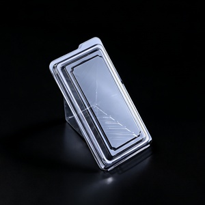 高品质一次性透明<span class=keywords><strong>PET</strong></span>可回收食品容器塑料盒三明治包装盒压花塑料托盘 - Product Image 2