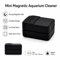 Nettoyeur magnétique double face pour aquarium, nettoyage en profondeur sans angle mort, solution d'élimination des algues, OEM/ODM, respectueux de l'environnement