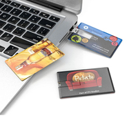 Kartu USB Logo Kustom, Kartu Bisnis Promosi Kartu Kredit USB Flash Drive, Kartu USB Flash Drive USB 1GB 2GB 128GB 64GB 512MB