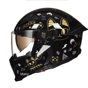 Tùy chỉnh mới 3C/Dot Retro xe máy Mũ bảo hiểm đầy đủ & nửa Mũ bảo hiểm trong ABS và PC phổ 3/4 bảo hiểm - Product Image 6