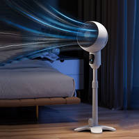 Ventilateurs électriques domestiques à télécommande de style nouveau en gros, ventilateur sur pied à minuterie, ventilateur silencieux à circulation d'air par convection, batterie 3600 mAh