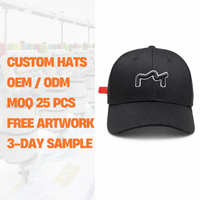 Casquette de baseball unisexe en toile à 6 panneaux, douce en coton, brodée à la main, personnalisée, élastique, ajustée, pour toutes les saisons, en tissu courant