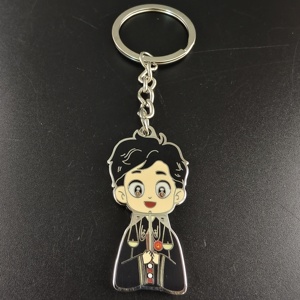 Llavero de Lujo Vintage Personalizado de Doble Cara con Esmalte Duro y Niquelado, Balanza de la Justicia para <span class=keywords><strong>Abogados</strong></span> y Jueces, Souvenir Legal, Regalo al por Mayor - Product Image 1