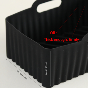 2 uds doble plegable Foodi Dual Air Fryer Pot Grade bastidores de silicona cesta contenedor Liner para Ninj Dual Af300 Air Fryer - Product Image 3