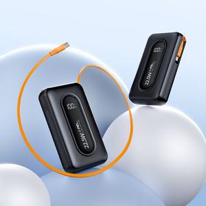 Batterie externe haute capacité 20000mAh 10000mAh avec câbles intégrés, logo personnalisé, charge rapide PD22.5W, pour l'extérieur - Product Image 6