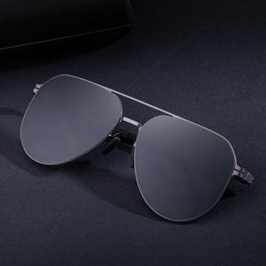 Gafas de sol de aviador Ks-3826 para hombre, montura negra, lentes de nailon, protección UV400, gafas de sol para exteriores, transmitancia clase 2 - Product Image 3